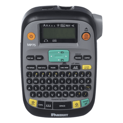 Impresora Etiquetadora Portátil Industrial / 0.75 in (1.91 cm) Ancho Máx / 180 dpi / Teclado QWERTY / LCD Retroiluminada