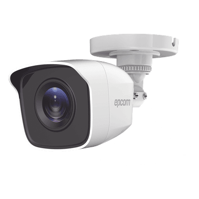 Bala TURBOHD 2 Megapíxeles (1080p) / Gran Angular 103° / Lente 2.8 mm / IR EXIR Inteligente 20 mts / Exterior IP66 / dWDR / TVI-AHD-CVI-CVBS / Policarbonato