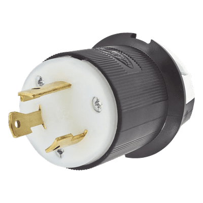 Clavija Industrial con Bloqueo de Media Vuelta / 30 A 125 V CA / 2 Polos 3 Hilos / NEMA L5-30P / 2.75 in (0.23 ft) Alto