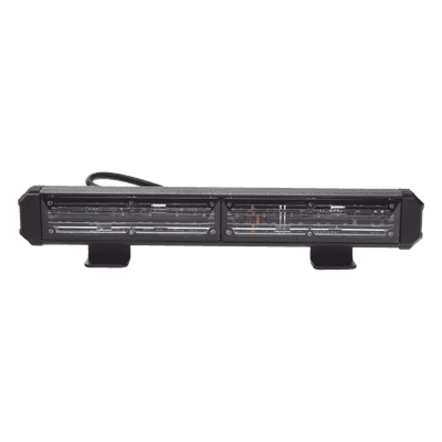Barra de Luz de Advertencia / 12 LED Gen III / 10 Patrones de Destello / 10.8' (274 mm) / Ámbar / 10-30 VCC / 180°