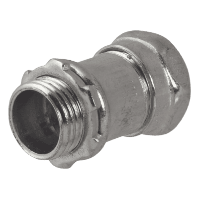 Conector Recto Compresión / Acero Galvanizado / Pared Delgada 1" / 48.26 mm (1.9 in) Largo / 41.65 mm (1.64 in) Diámetro / 0.11 kg (0.26 lb)