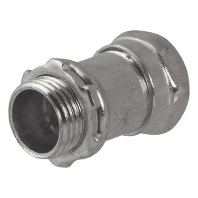 Conector Recto de Compresión / Acero Galvanizado / Pared Delgada 1 1/2" / Sin Aislamiento / 3.05" (77.47 mm) de Alto