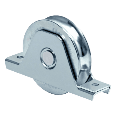 Rueda para Puerta Corrediza / 10 cm / Capacidad 380 kg / Acero Galvanizado / Fijación Inferior