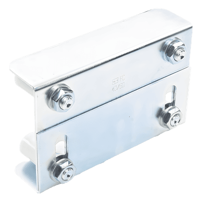 Guía Superior Ajustable / 4 Rodillos Nylon 30 mm / Acero Galvanizado / Puertas 35-62 mm / 2.27 kg