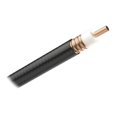 Bobina de Cable Coaxial / 500 m (1640 ft) / 50 Ω / 28.13 mm OD / Cobre Corrugado Sólido / -55°C a +85°C