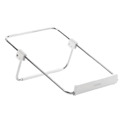 Soporte para Laptop / Plegable / Ajustable de 87 a 131 mm / Amplia compatibilidad 11''-16'' / Capacidad de carga 20 KG / Antideslizante /  Ultra Ligero / Metal / ABS / Silicona / Color Plata