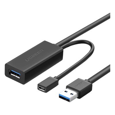Cable de Extensión Activo USB 3.0 con puerto de alimentación Micro USB / 5 Metros / USB 3.0 a 5Gbps / No requiere controlador / Ideal para impresoras, consolas , Webcam, etc.