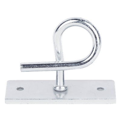 Herraje de Sujeción para Remates Drop / Acero Galvanizado / Tensión 600 N / Ajuste Flexible de Ángulo / Interior o Exterior
