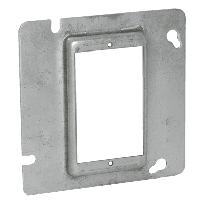 Sobretapa Cuadrada / Acero Galvanizado / 4.688 x 4.688 x 0.5 in / Capacidad 3.5 in³ / UL Listed