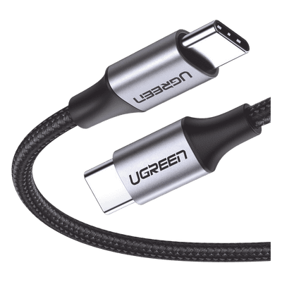 Cable USB-C a USB-C / 1 Metro (3.28 Pies) / 60W PD / 480 Mbps / Nylon Trenzado / Aluminio