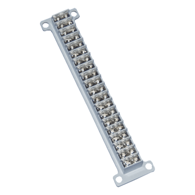 Bloque de Terminales / 20 Líneas / 10 A / 400 V / Carcasa Modular ABS / Terminales de Cobre