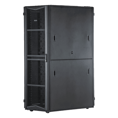 Gabinete FlexFusion para Centros de Datos, 42 UR, 800 mm de Ancho, 1070 mm de Profundidad, Fabricado en Acero, Color Negro