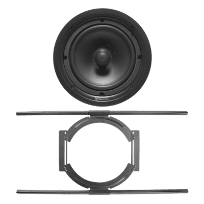 Bocina de Techo / 2 Vías / Woofer 8' / Tweeter Seda 1' / 120W RMS / 90 dB / Soporte Acero para Techos Suspendidos