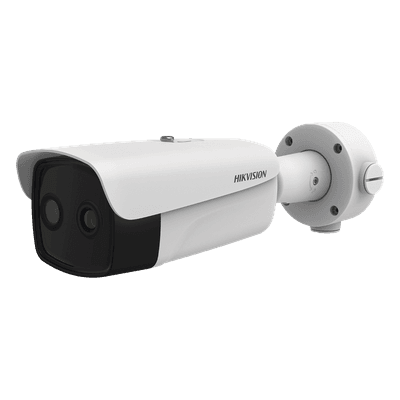 Bala IP Térmica  384 X 288 / Lente 25 mm / Termométrica / Detección de Temperatura / Detección de Fuego / Exterior IP66 / MicroSD
