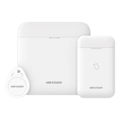 Kit de Alarma Inalámbrico / 48 Zonas / Comunicación Bidireccional 433 MHz / Batería de Respaldo 12 h / Hasta 4 Sirenas / Frecuencia Tag 13.56 MHz / Temperatura -10 a 55 °C