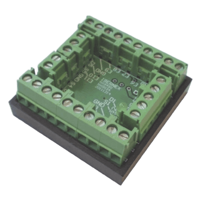 Módulo de Entradas/Salidas Digitales / 11 EN + 5 SAL / Colector Abierto 2A/48VDC / RS485 / 39x39x16 mm / 1.53x1.53x0.63 in