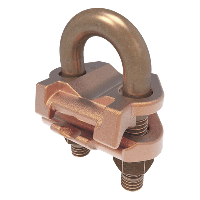 Conector Mecánico para Cable / 1/0 AWG a 250 KCMIL / Paralelo o 90° / Tubo 3/8" o Varilla 5/8" - 3/4" / Torque 240 lb-in / UL467