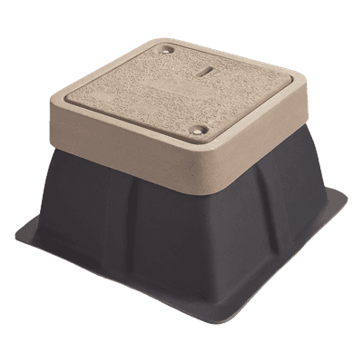 Registro para Alumbrado Público / 12x12x18 Pulgadas / Resistencia 3 Toneladas / Uso Peatonal / Concreto Polimérico y Fibra de Vidrio