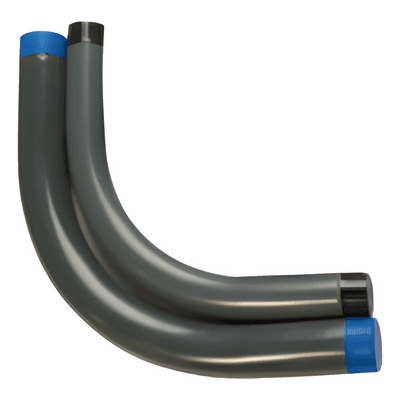Codo Conduit Rígido / Aluminio 6063 / Recubrimiento PVC 40 mils / Uretano en Rosas / 3/4" (19 mm) / IK09 / Anti-corrosivo