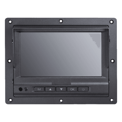 Monitor y Botones de 7" LCD / Compatible con DVR Móvil HIKVISION / Conector Tipo Aviación