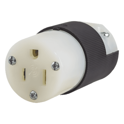 Conector Entrada Recta / 15A / 125V / 2 Polos 3 Hilos / NEMA 5-15R / Grado Industrial-Comercial