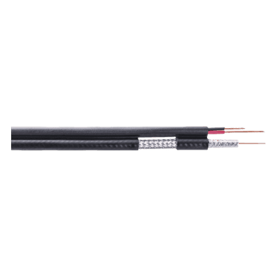 Carrete de 305 Metros (1000 Pies) / Cable Coaxial RG59 / Tipo CCS Siames / Optimizado para HD / Intemperie