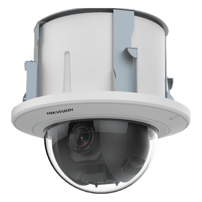 PTZ IP 2 Megapixel / 25X Zoom / Uso en Plafon / ACUSENSE / DARKFIGHTER  / IK10 / Entrada y Salida de Audio y Alarmas / WDR 120 dB /  HLC / EIS / PoE+ / Metal / microSD