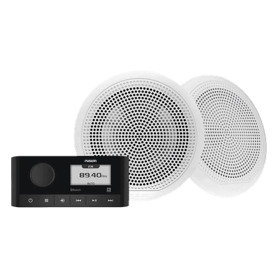 Estéreo Marino / 2 Zonas Independientes / Bluetooth 10 m (32.8 ft) / Potencia Pico 180 W / IPX6 / Pantalla 2.7 Pulgadas