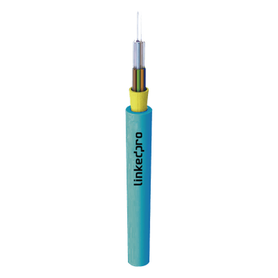 Cable de Fibra Óptica Multimodo OM4 50/125 / 6 Hilos / Tight Buffer 900µm / OFNR Riser / Dieléctrico / 6.56 pies máximo por tramo