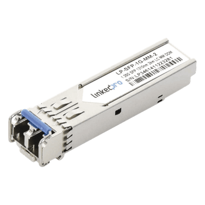 Transceptor SFP / Multimodo 1310 nm / 1.25 Gbps / 1000BASE-SX / LC/UPC Dúplex / DDM / 2 km (1.2 mi)