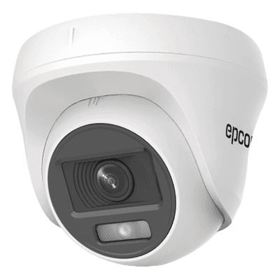 Turret TURBOHD 2 Megapíxel (1080p) / Imagen a color 24/7 / Lente 2.8 mm / Policarbonato / Luz Blanca 20 mts / Interior / Microfono Integrado / TVI-AHD-CVI-CVBS / dWDR