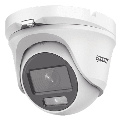 [ColorVu] Eyeball TURBOHD 2 Megapíxel (1080p) / Lente 2.8 mm / Microfono Integrado / Imagen a Color 24/7 / METAL / Luz Blanca 20 mts / Exterior IP66 / TVI-AHD-CVI-CVBS / dWDR