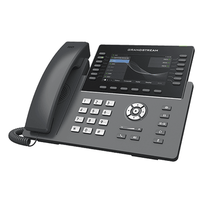 Teléfono IP Carrier-Grade / 14 Líneas SIP / 6 Cuentas / Wi-Fi Dual-Band 802.11ac / Pantalla LCD 5" / Puertos Gigabit / PoE / Audio Full HD Opus