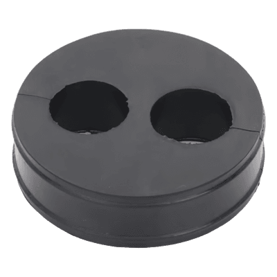 Inserto de Caucho / 2 Orificios 7/8 in / Diámetro Exterior 85 mm (3.34 in) / Grosor 25.4 mm (1 in) / EPDM / Sellado Hermético