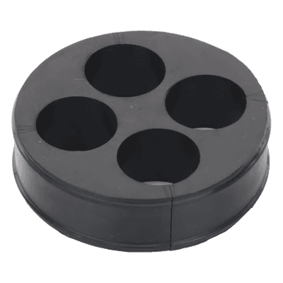 Inserto de Caucho EPDM / 4 Orificios / Cable 7/8 in / Diámetro Exterior 85 mm / Grosor 25.4 mm (1 in)
