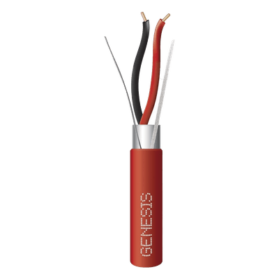 Cable Blindado para Alarmas de Incendio / 2x16 AWG / 152 m (500 ft) / PLENUM / Forro Rojo / NFPA 262
