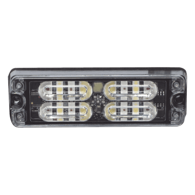 Luz de Advertencia LED de Montaje en Superficie / 12 LEDs de 1 W / 36 Patrones de Destello / IP67 / SAE Clase I / 0.5 Pulgadas de Profundidad