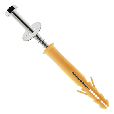 Tornillo para Tope Estacionamiento / Reductor de Velocidad / 12 cm (4 pulgadas) / Grosor 12 mm / Arandela y Taquete Plástico Incluidos