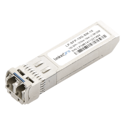 Transceptor Óptico SFP+ / 10 Gbps / Monomodo / 1310 nm / Alcance 10 km / LC/UPC Dúplex / DDM