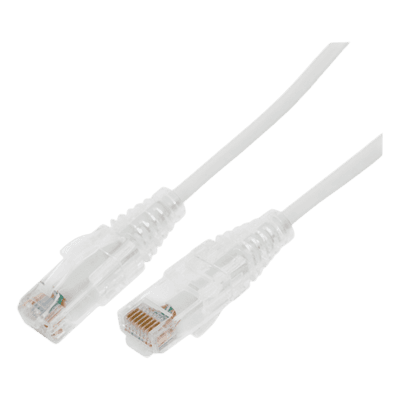 Cable de Parcheo Slim UTP / Cat6A / 2 m (6.56 ft) / 28 AWG / Blanco