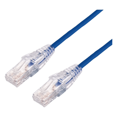 Cable de Parcheo Slim UTP Cat6A / 3 m (9.84 ft) / 28 AWG / Azul