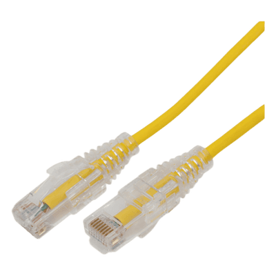 Cable de Parcheo Slim UTP / Cat6A / 7 m (22.97 ft) / 28 AWG / Amarillo
