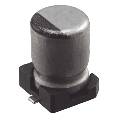 Capacitor Electrolítico SMD / 10 µF / 35 VCC / Tolerancia ±20% / 5 x 6.1 mm / AEC-Q200