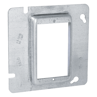 Sobretapa Cuadrada / Acero Galvanizado / 4.688 in x 4.688 in / Realce 0.75 in / UL Listed