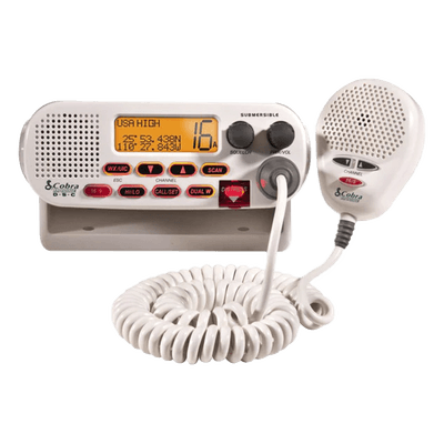 Radio Móvil Marino VHF Clase D / 25 W / 156.050-163.275 MHz / Canales Internacionales, Canadá y EE.UU. / DSC / Dual-Watch / 15.9 cm (6.25 in) Compacto
