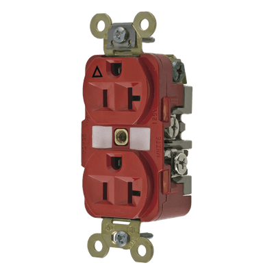 Contacto Dúplex Industrial / 20 A / 125 V / 2 Polos 3 Hilos / NEMA 5-20R / Aislado a Tierra / Rango -40°C a 75°C