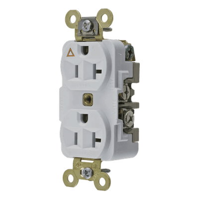 Contacto Dúplex Industrial / 20 A / 125 V / 2 Polos 3 Hilos / NEMA 5-20R / Grado Pesado
