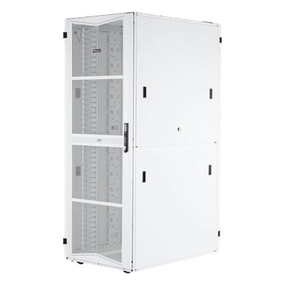 Gabinete para Centros de Datos / 42 UR / 600 mm Ancho / 1070 mm Profundidad (3.5 pies) / Acero / Blanco