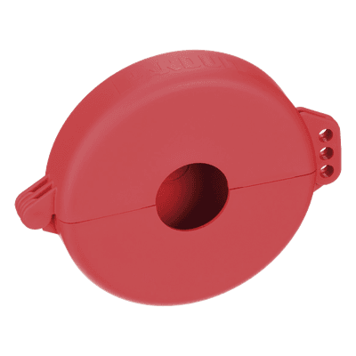 Dispositivo de Bloqueo LOTO / Válvulas de Compuerta / 3 a 6.5" / Polipropileno / -40°C a 101°C / Rojo