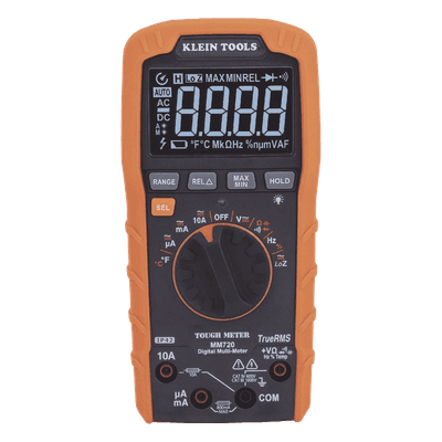 Multímetro Digital / Rango Automático / TRMS 1000 V / 10 A / Temperatura / LOZ / IP42 / Caída 2 m (6.6 ft)